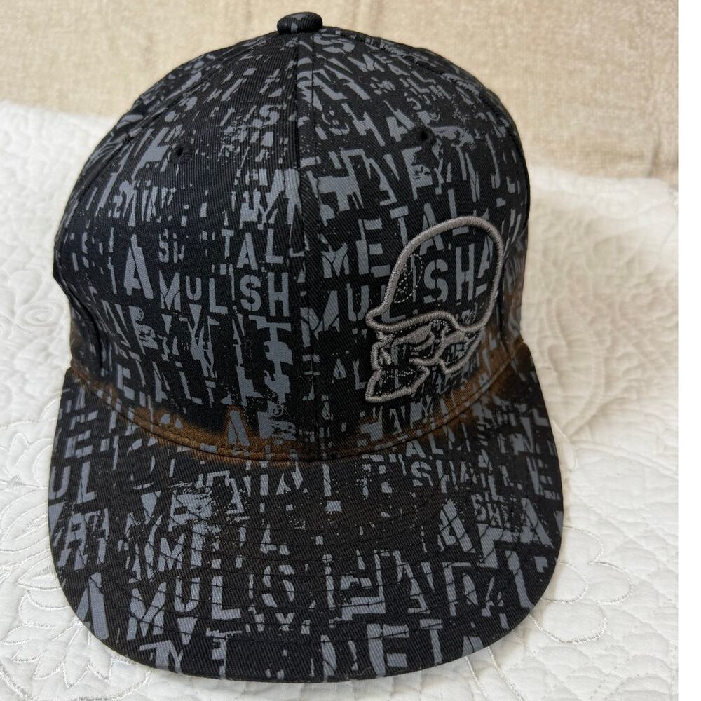 Metal Mulisha Black L XL Flexfit Fitted Cap Hat Motocross BMX Streetwear Logo